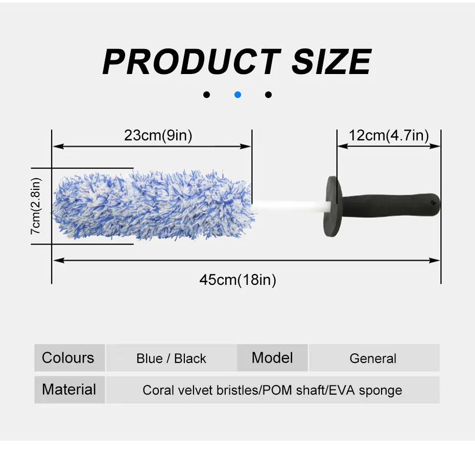 Microfiber Wheel Cleaning Brush