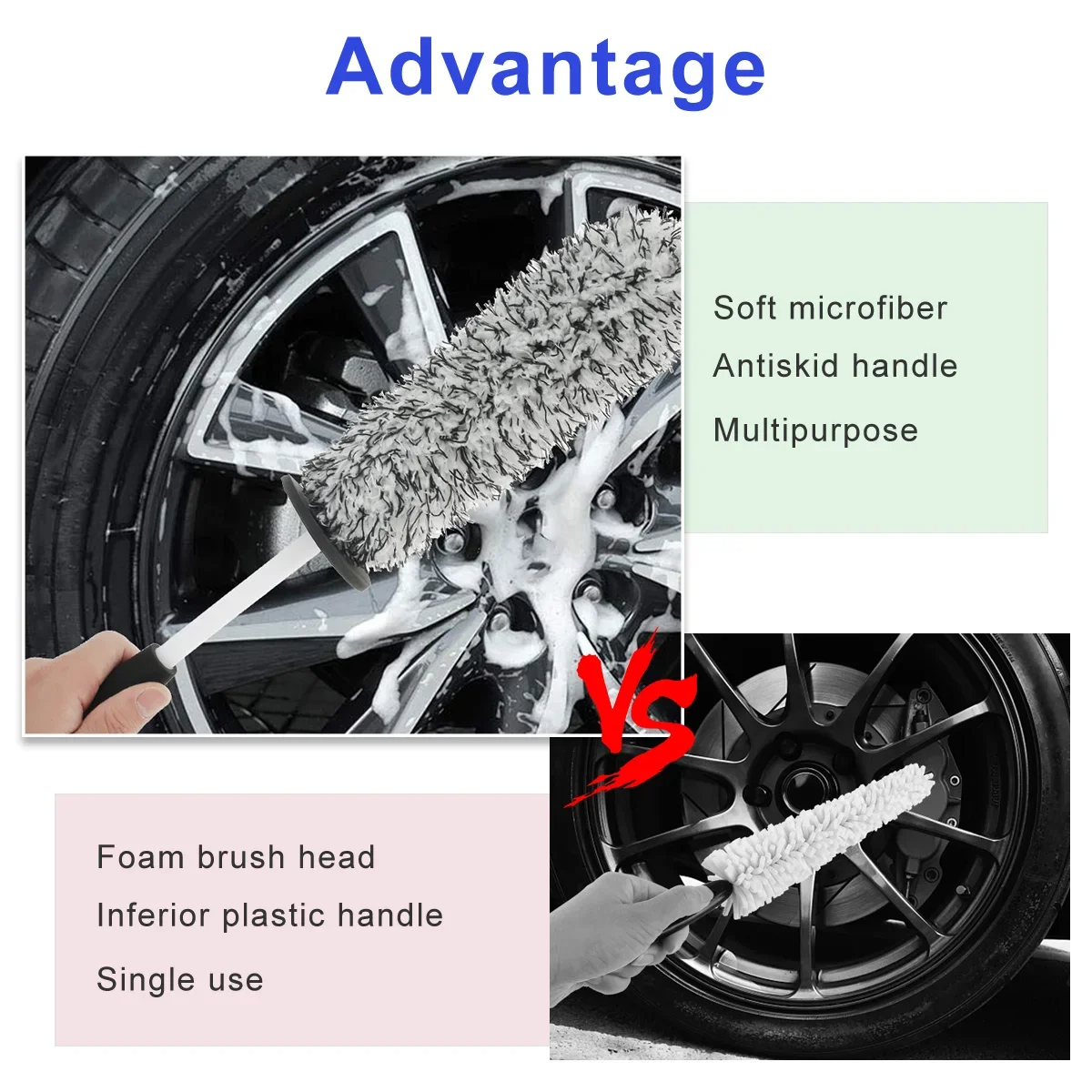 Microfiber Wheel Cleaning Brush